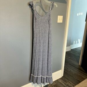 Blue Floral Sun Dress Size Small